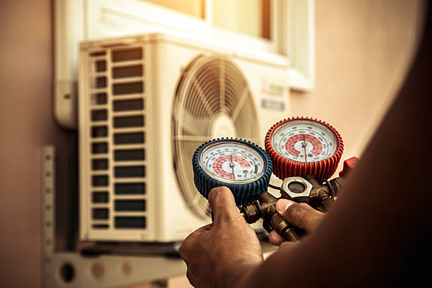Professional Hvac Maintenance technician working in Frederick, OK